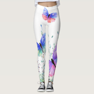 Leggings Flores de mariposas