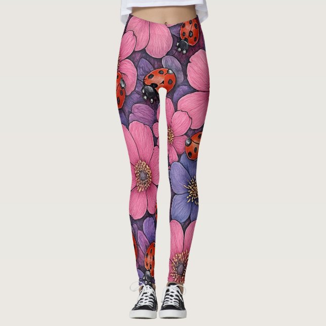 Leggings Flores de mariquita (Anverso)