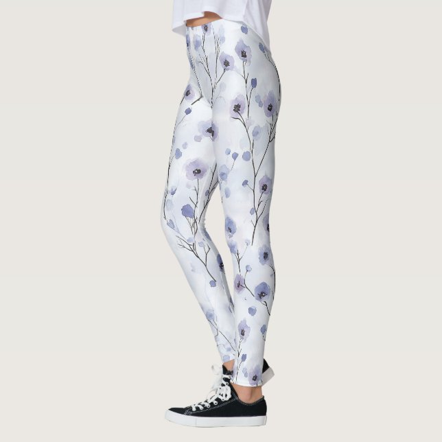 Leggings Flores de Moda morada de lavanda (Izquierda)