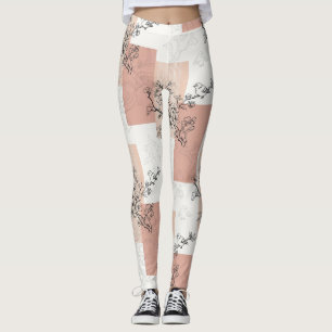 Leggings Flores de Pájaro Vintage Toile Raya (6)