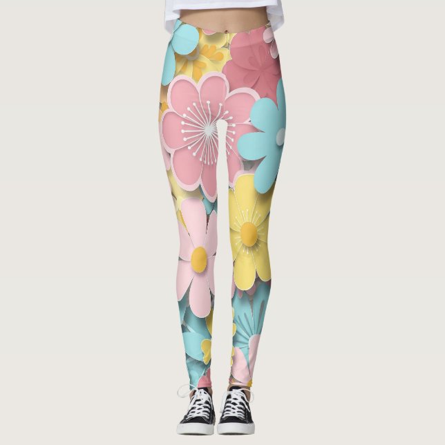Leggings Flores de papel (Anverso)