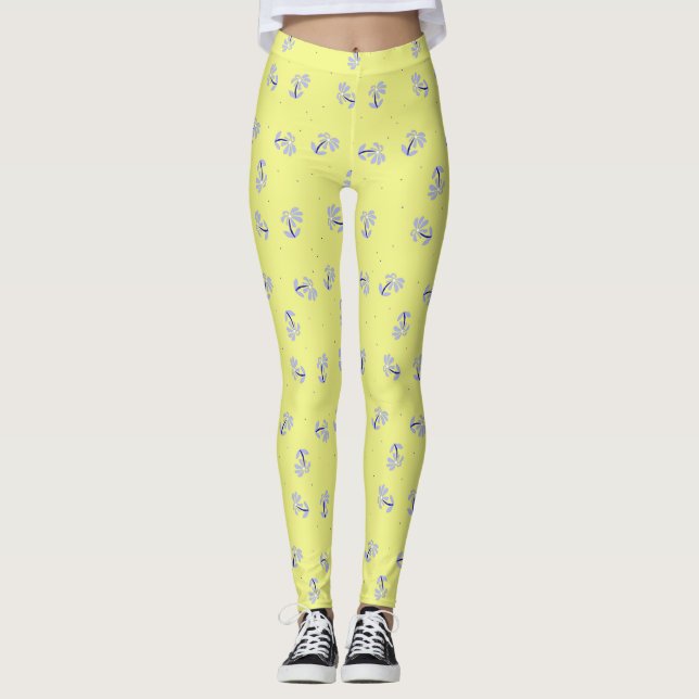 Leggings Flores de perwinkle (Anverso)