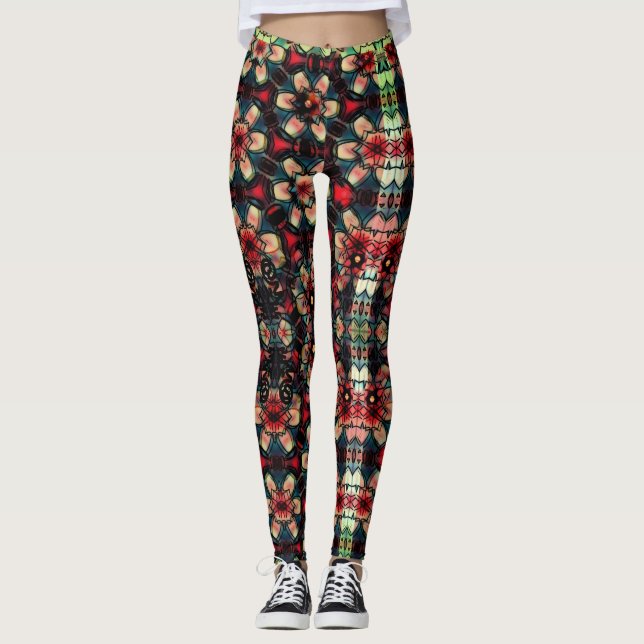 Leggings Flores de pesadilla (Anverso)