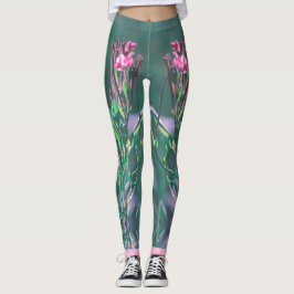 Leggings Flores de prados salvajes de color rosa pálido est