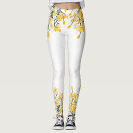 Leggings Flores de primavera amarilla