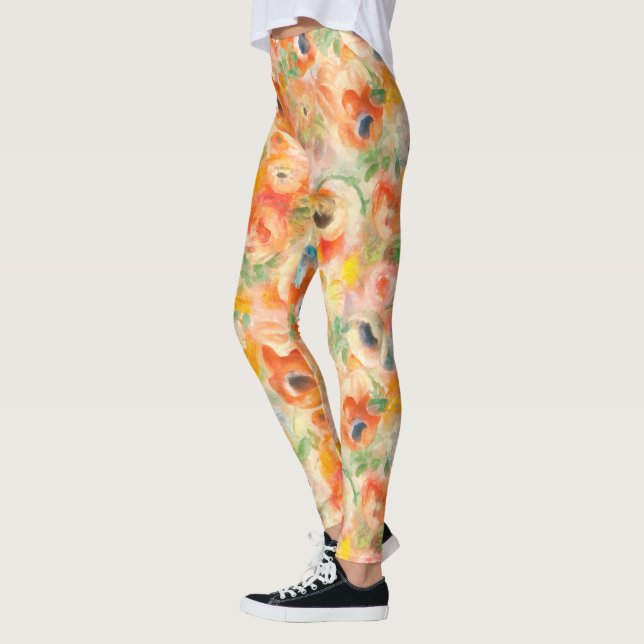 Leggings Flores de primavera naranja (Izquierda)
