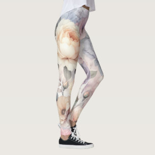 Leggings Flores de Rosa Elegantes