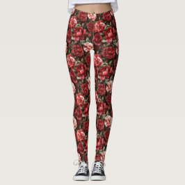 Leggings Flores de Rosa Rosa Rosa