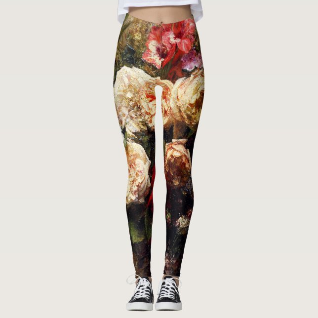 Leggings Flores de verano antiguas de Henri Fantin-Latour (Anverso)
