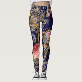 Leggings Flores decorativas de colores Batik