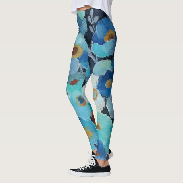 Leggings Flores del añil (Izquierda)