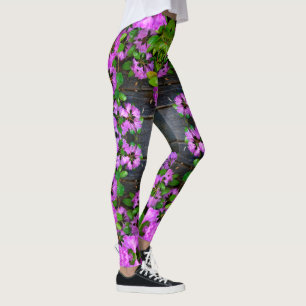 Leggings Flores elegantes rosas azaleas rosas