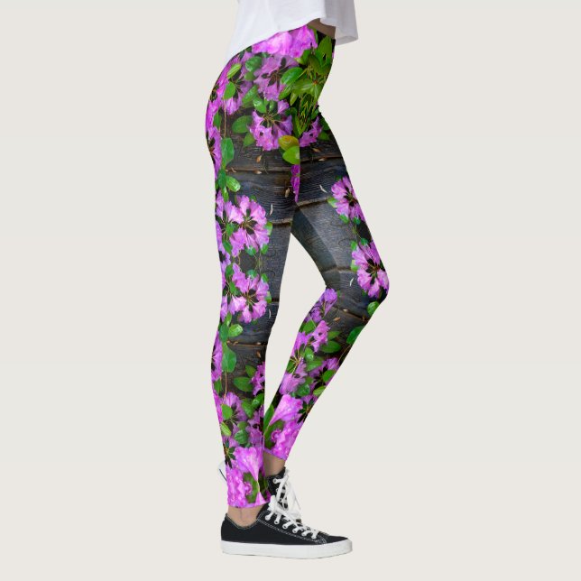 Leggings Flores elegantes rosas azaleas rosas (Derecha)