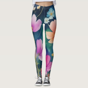 Leggings Flores en el Cosmos