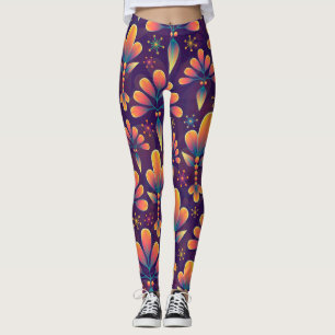 Leggings flores en las piernas de flor