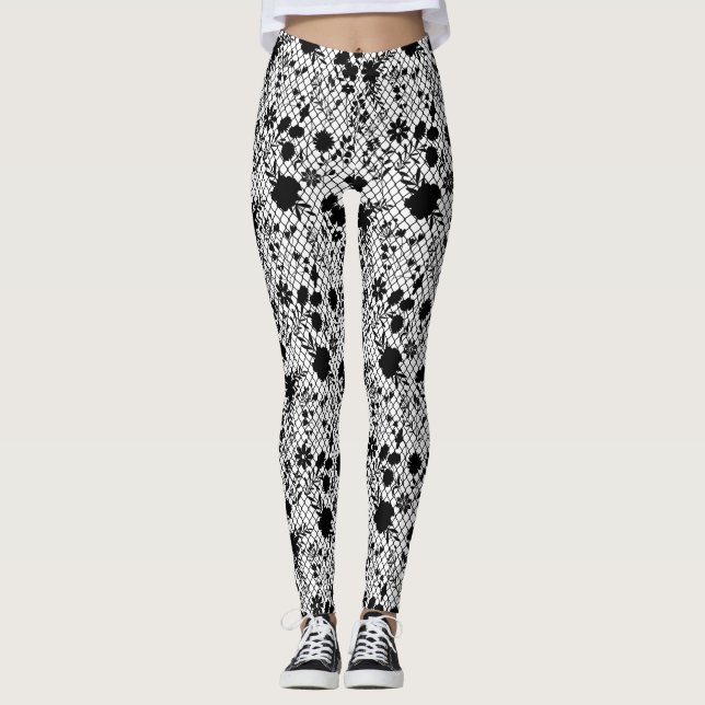 Leggings Flores en neto 01.wx4 Negro BG (Anverso)
