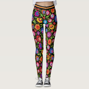 Leggings Flores folclóricas