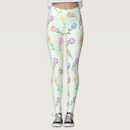 Leggings Flores geométricas