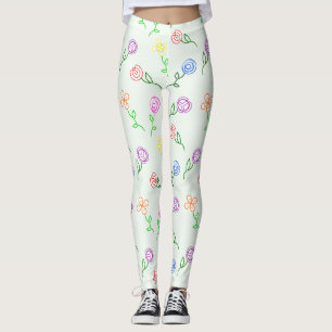 Leggings Flores geométricas
