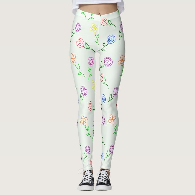 Leggings Flores geométricas (Anverso)