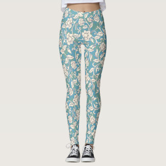 Leggings Flores giratorias amarillas y azules