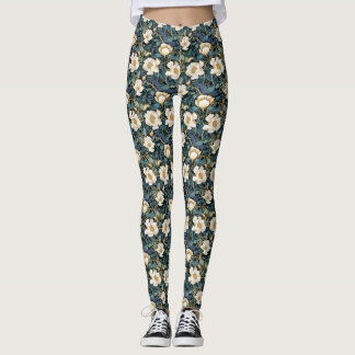 Leggings Flores grandes: piernas femeninas de William Morri