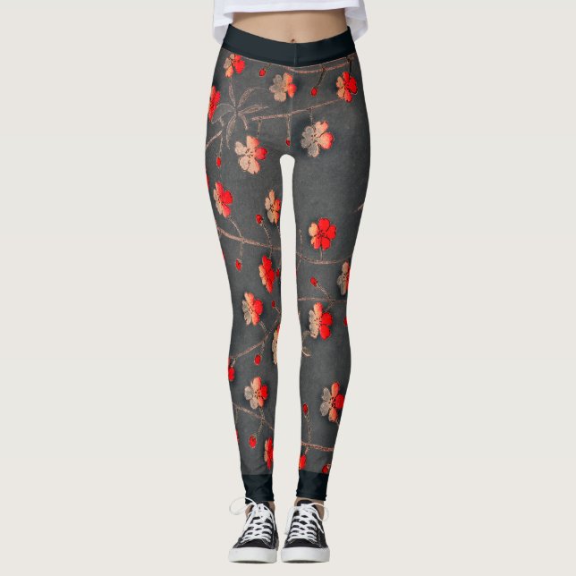 Leggings Flores JAPONESAS impresas (Anverso)