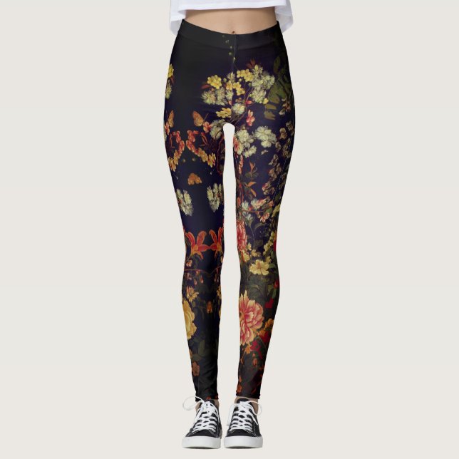 LEGGINGS FLORES JAPONESES (Anverso)