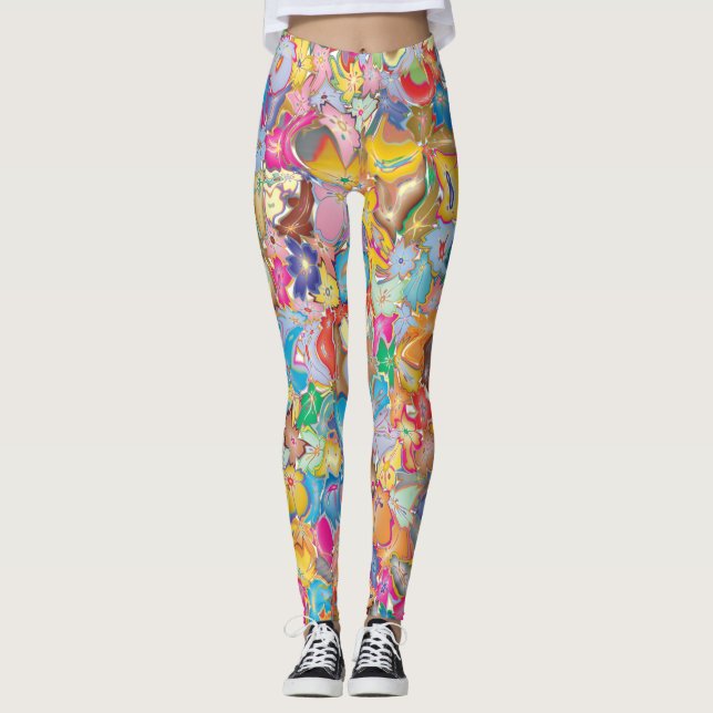 Leggings Flores locas (Anverso)