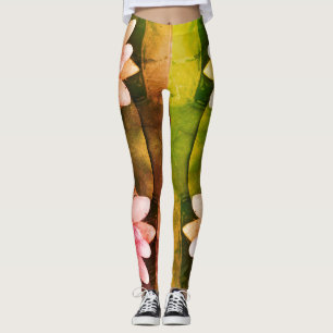 Leggings Flores Lotus Flores Flores Leging
