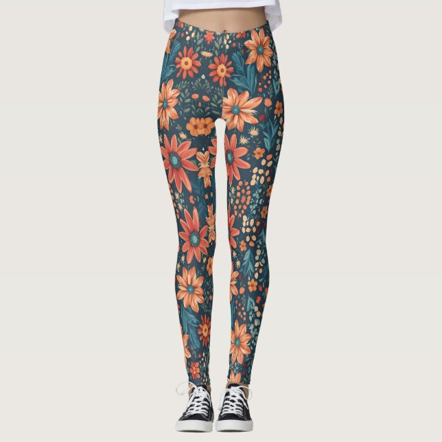 Leggings Flores Magia de Jardín (Anverso)
