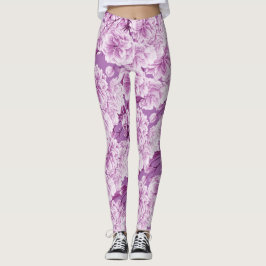 Leggings Flores moradas de dos flores