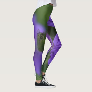 Leggings Flores moradas   Zazzle_Growshop.