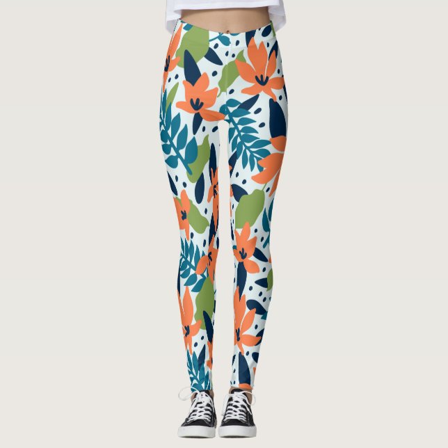 Leggings Flores naturales coloridas (Anverso)