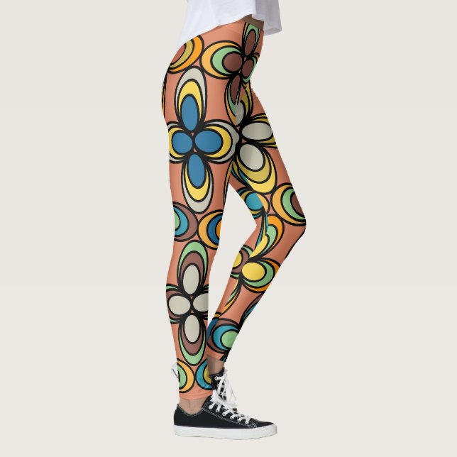 Leggings Flores óvedas de los años 1970 (Derecha)