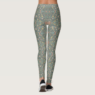 Leggings Flores pasteles de fondo oscuro