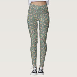 Leggings Flores pasteles de fondo oscuro