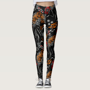 Leggings Flores pequeñas sin mancha adorables estampado flo