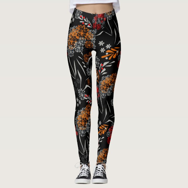 Leggings Flores pequeñas sin mancha adorables estampado flo (Anverso)