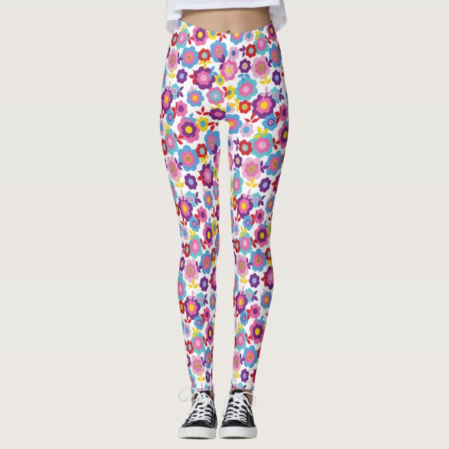 Leggings Flores primaverales de Eilin 2 (Anverso)
