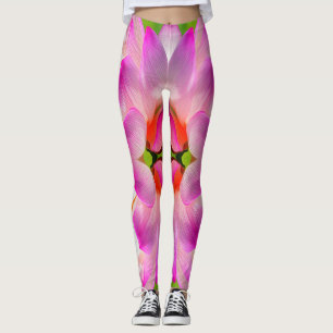Leggings FLORES PURPLE - Arte Fractal -