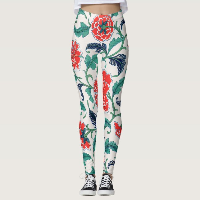 Leggings Flores rojas (Anverso)