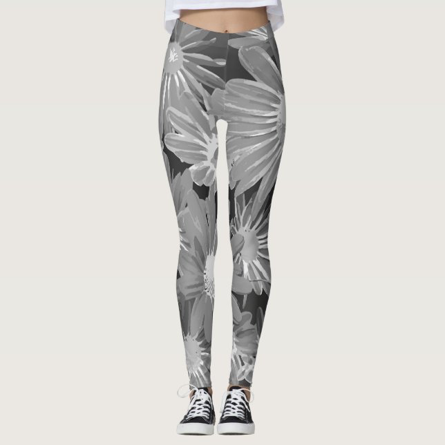 Leggings Flores rojas y amarillas 2 (Anverso)
