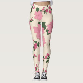 Leggings Flores Rosa, Patrón Floral, Patrón De Flores