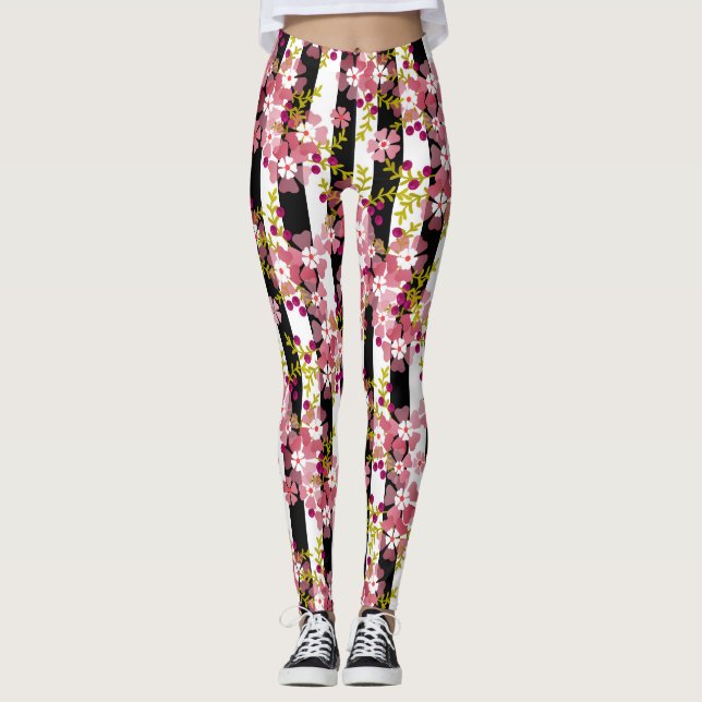 Leggings Flores rosadas (Anverso)