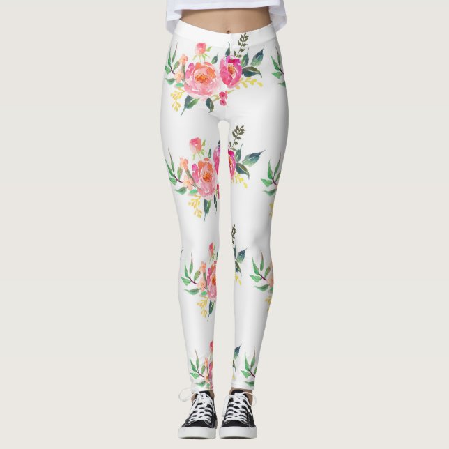 Leggings Flores rosadas (Anverso)