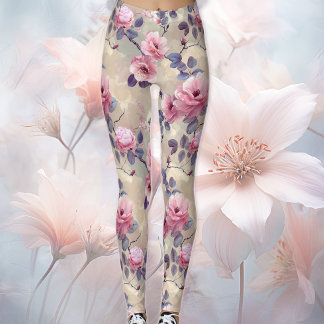 Leggings Flores rosadas