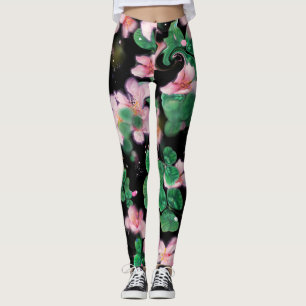 Leggings flores rosadas pequeñas