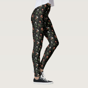 Leggings Flores salvajes en negro