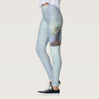 Leggings Flores silvestres en un barco de cowboy